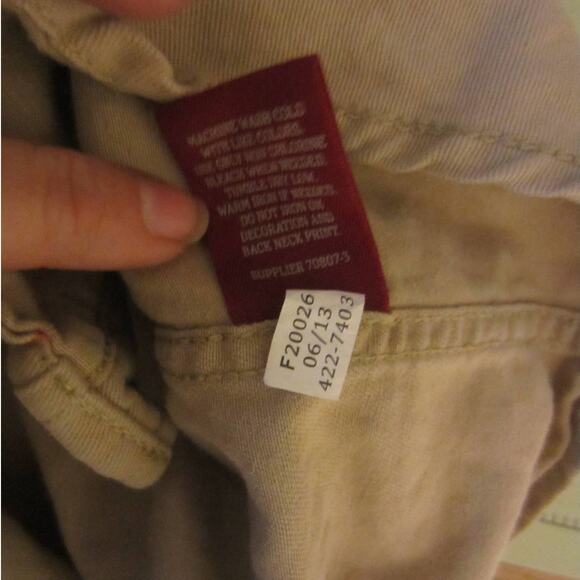 Casual Utility Khaki Button-Up Hooded Shirt Arizona Jean Co. XL 14/16 - Picture 8 of 9